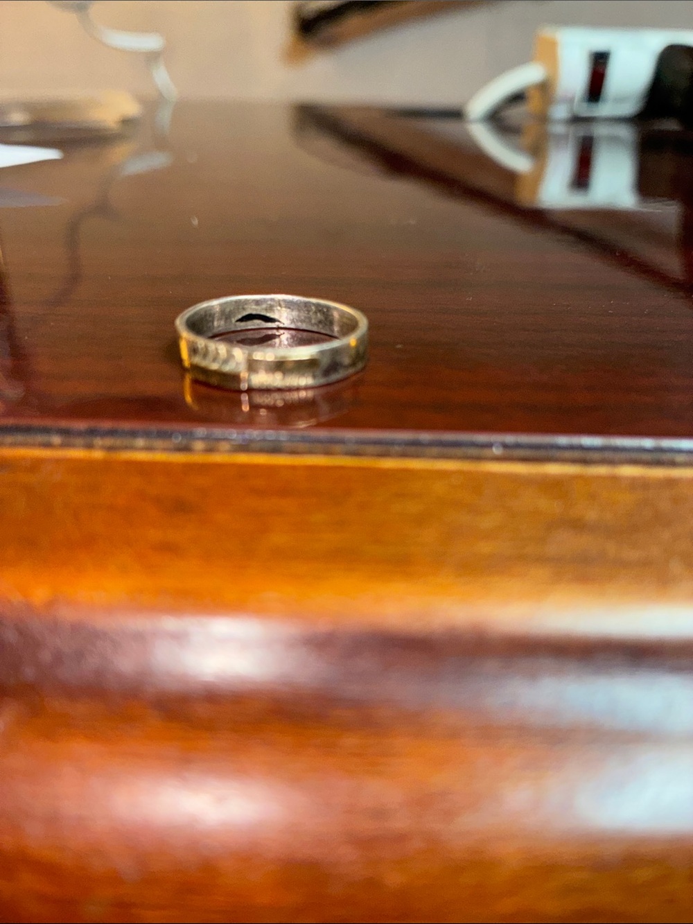 Classic Men's Two-Tone Stainless Band — Silver with Gold Edge